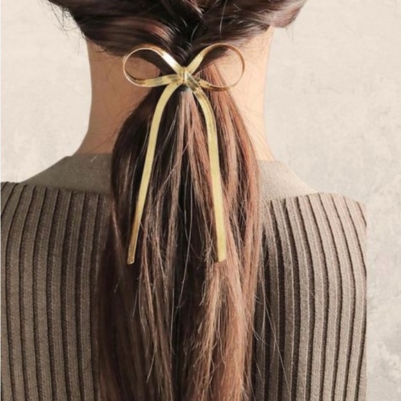 Vintage Gold Bow Brooch - Picture 7 of 8